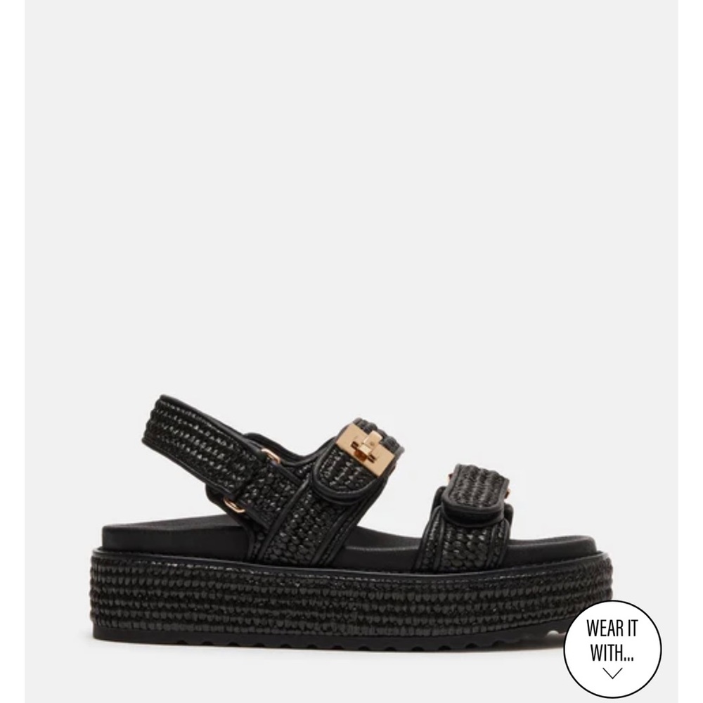 Steve Madden Bigmona Black Sandal